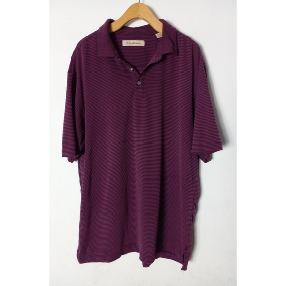 Tommy Bahama Other - Tommy Bahama Men's Striped Short Sleeve Polo Shirt Size L